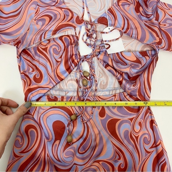 Song of Style Coraline Mini Dress in Aven Multi Swirl Size XXS - Picture 13 of 15